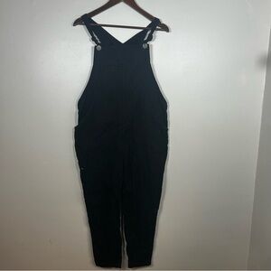 L’agence Women's Black Denim Overalls